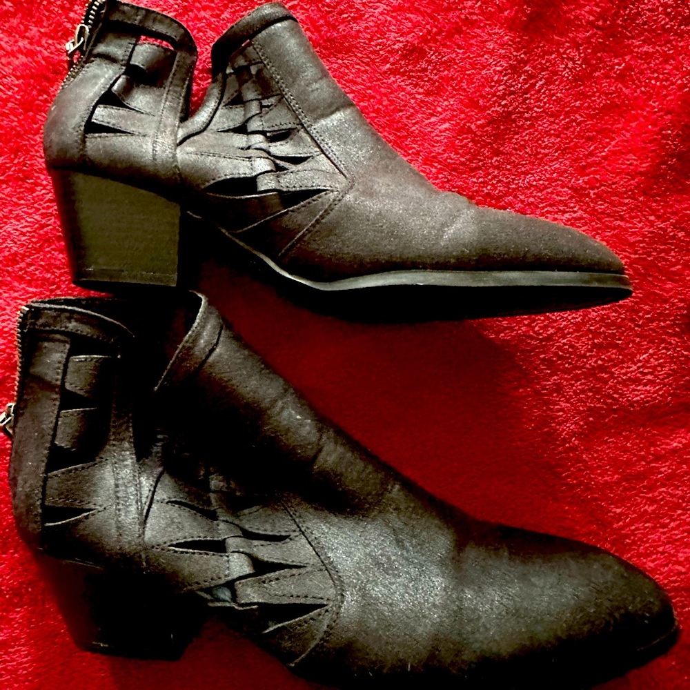 Ankle high heeled boots